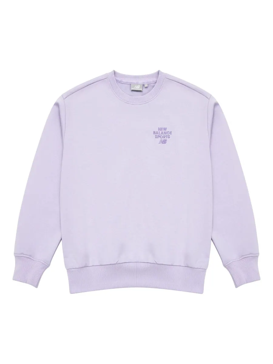 Свитер New Balance Logo Print Pullover 'Purple'