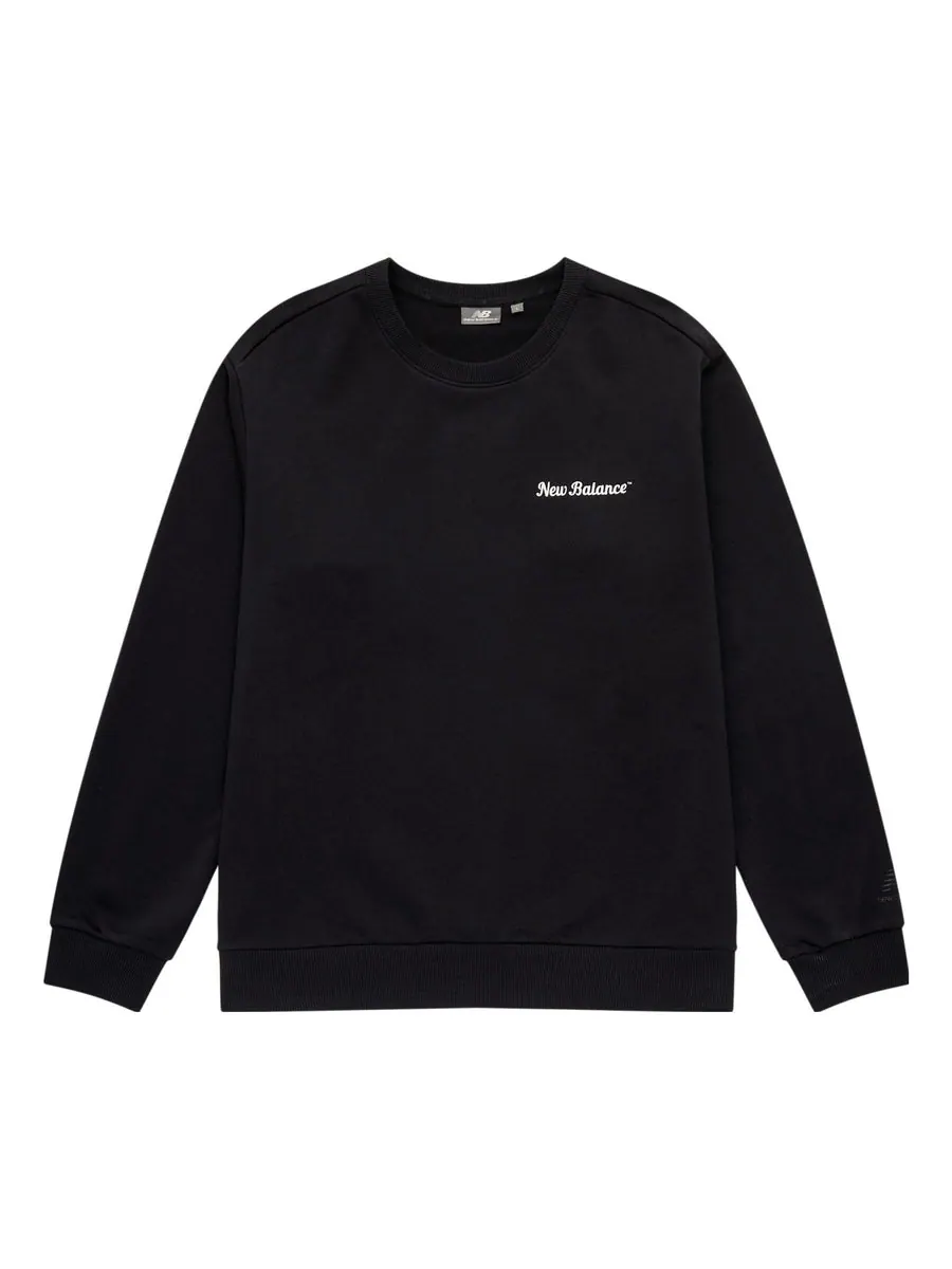Свитер New Balance Sport Sweatshirt 'Black White'