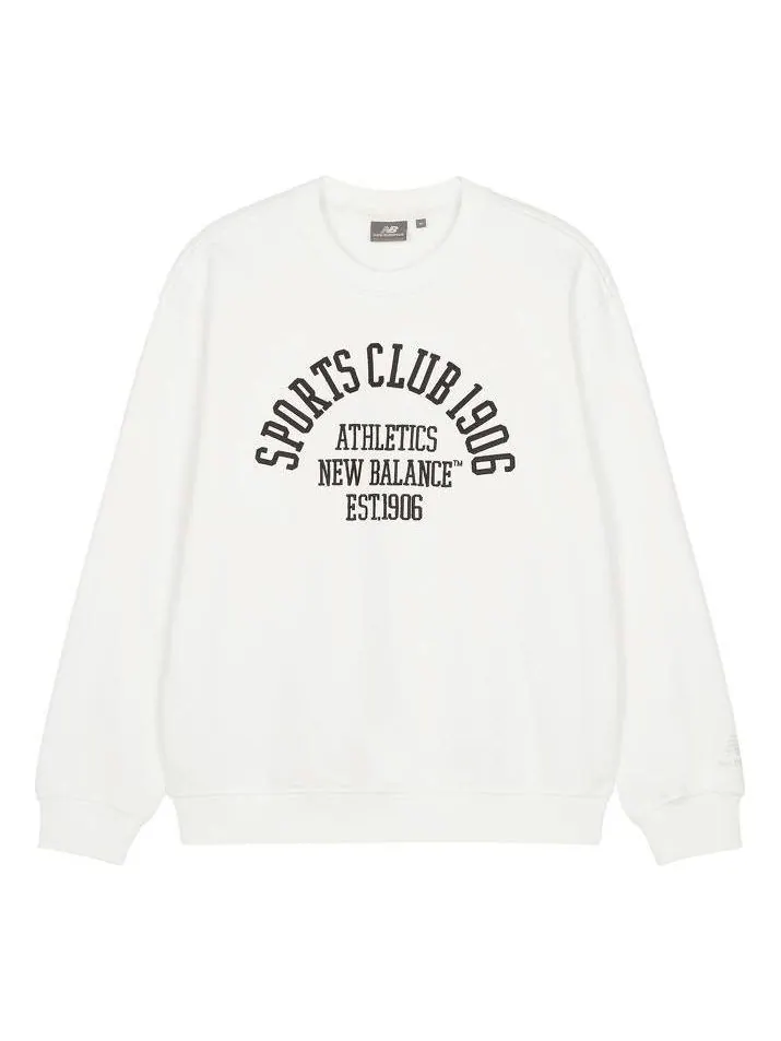 Свитер New Balance Sport Club Pullover 'White Black'