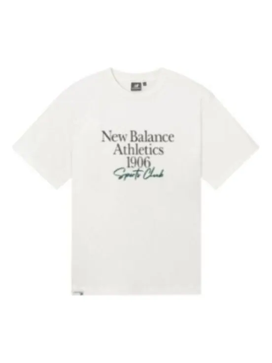 Футболка спортивная футболка New Balance — изображение 1 из 1, белый/черный/зеленый