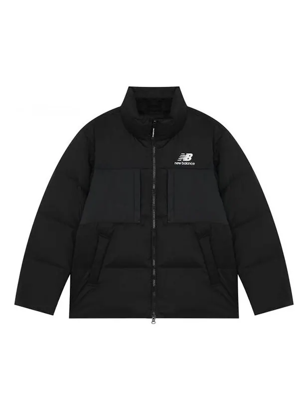 Куртка New Balance Short Down Jacket 'Black' — изображение 1 из 7, черный