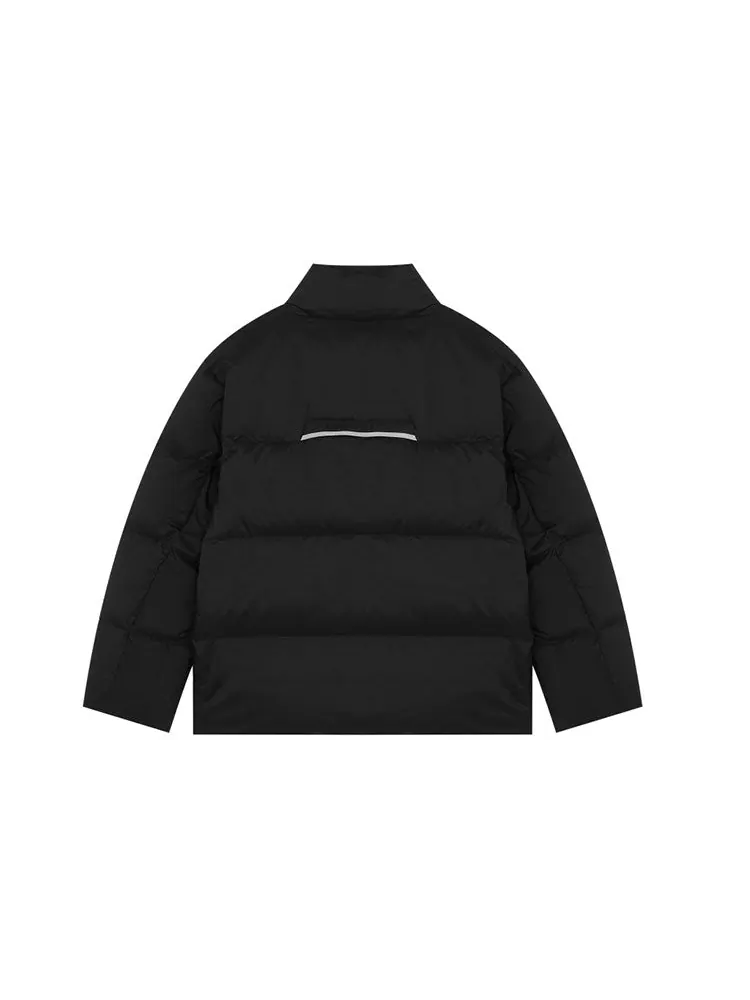 Куртка New Balance Short Down Jacket 'Black' — изображение 2 из 7, черный