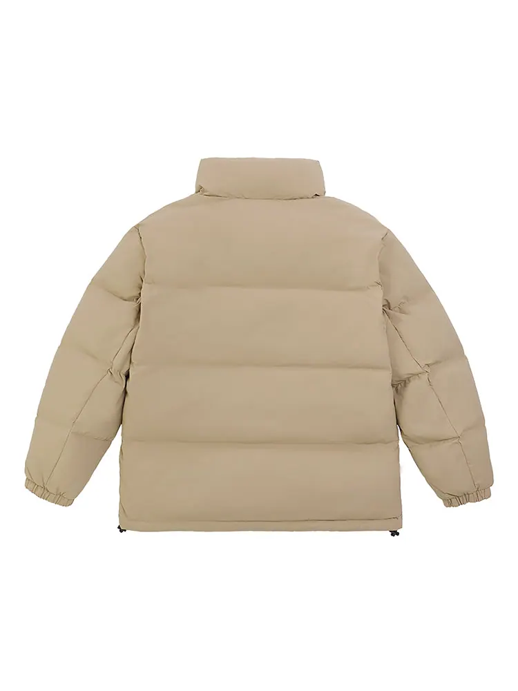 Куртка New Balance Logo Warm Down Jacket 'Grey Khaki' — изображение 4 из 6, серый