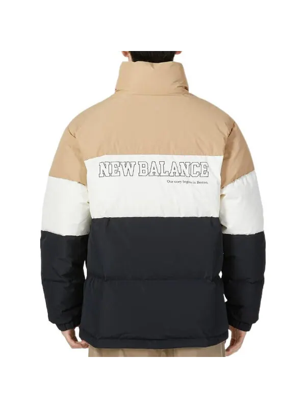 Куртка теплые пуховики New Balance — изображение 4 из 4, черный/белый/бежевый