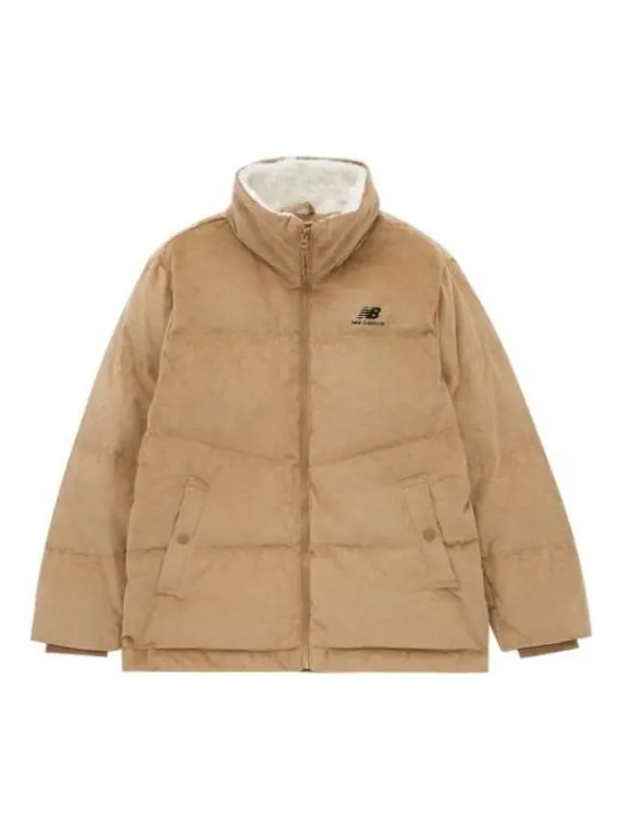 Куртка goose warm down jacket 'tan' New Balance — изображение 1 из 2, бежевый