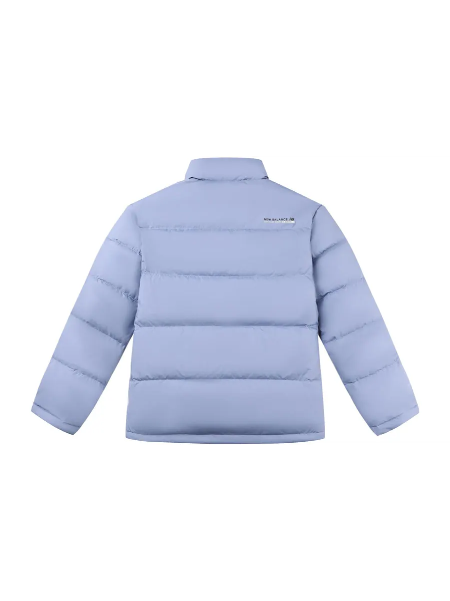 Куртка New Balance UNI Active Short Down Jacket 'Blue' — изображение 2 из 2, синий