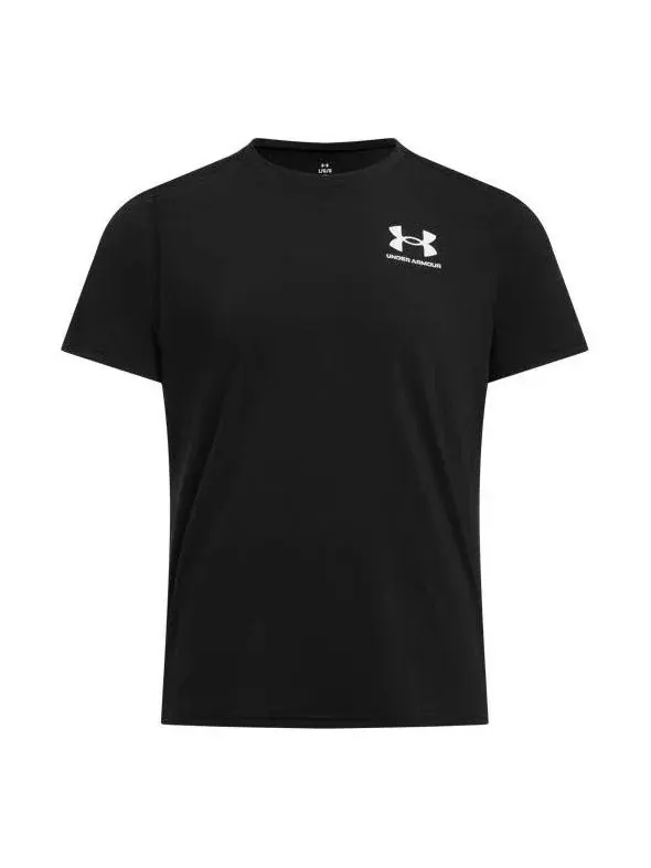 Футболка Under Armour HeatGear Fitted 'Черно-белая' — изображение 1 из 2, черный