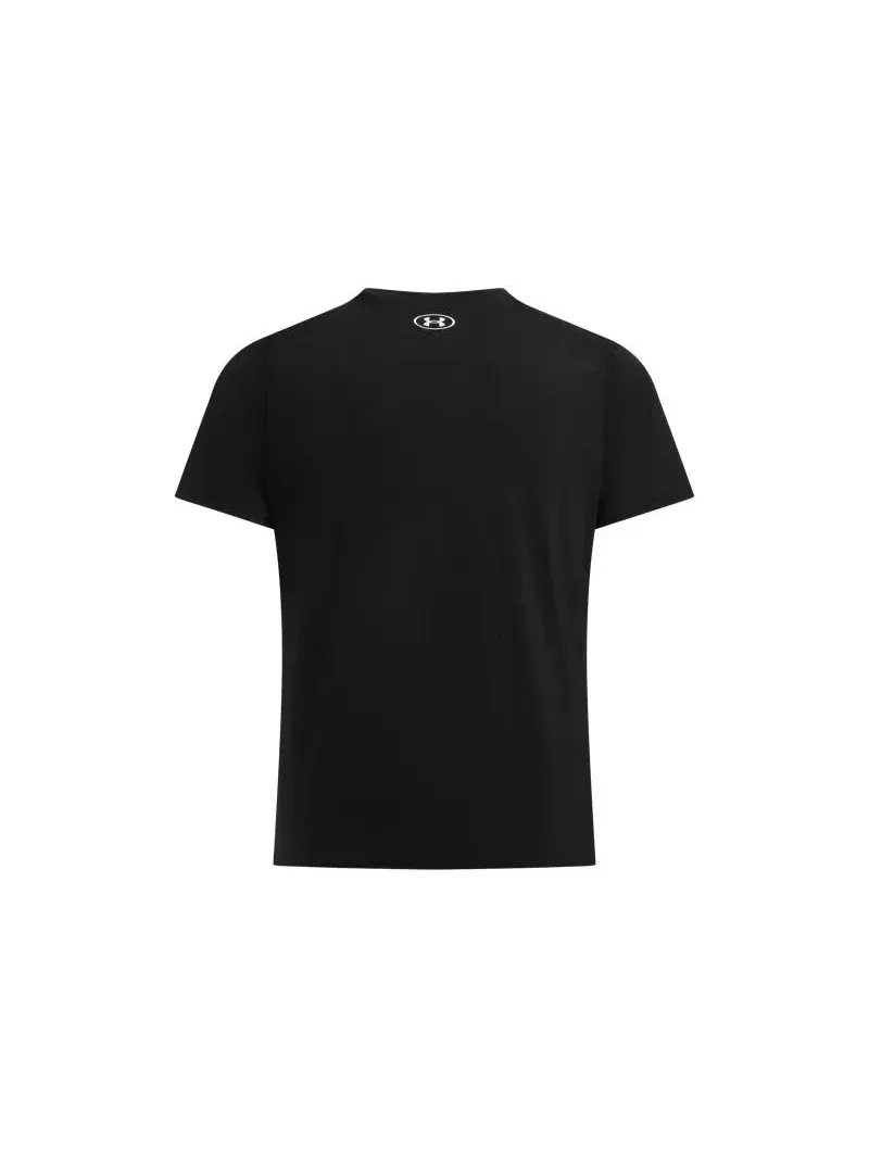 Футболка Under Armour HeatGear Fitted 'Черно-белая' — изображение 2 из 2, черный