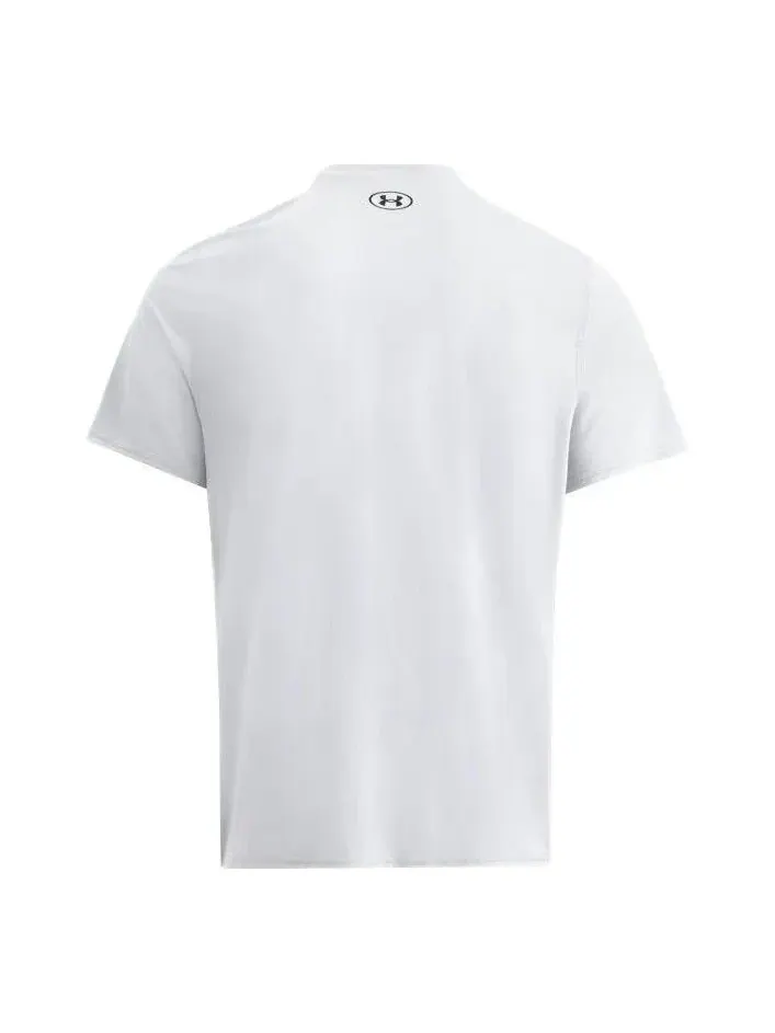Футболка Under Armour HeatGear Fitted 'Белый-черный' — изображение 2 из 2