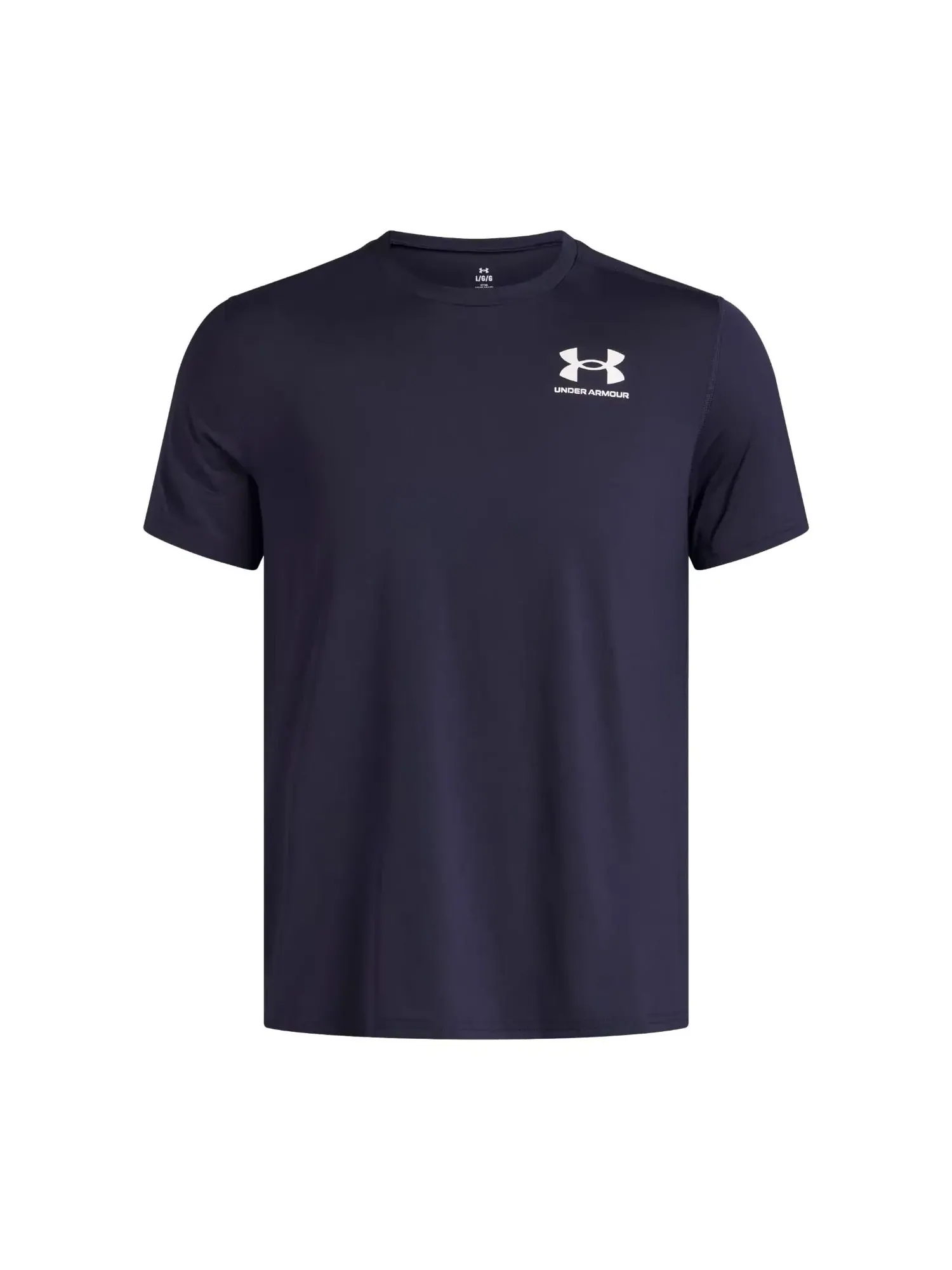 Футболка Under Armour HeatGear Fitted 'Midnight Navy White' — изображение 1 из 2, темно-синий