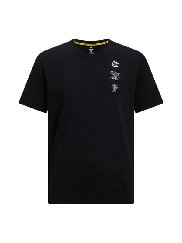 Футболка curry tour graphic t-shirt 'black' Under Armour — изображение 1 из 2, черный