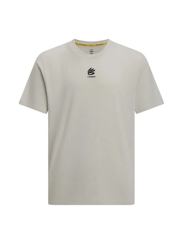Футболка curry tour graphic t-shirt 'grey black' Under Armour — изображение 1 из 2, серый/черный