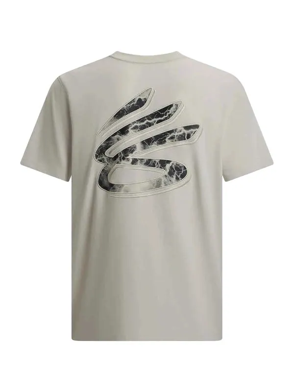 Футболка curry tour graphic t-shirt 'grey black' Under Armour — изображение 2 из 2, серый/черный