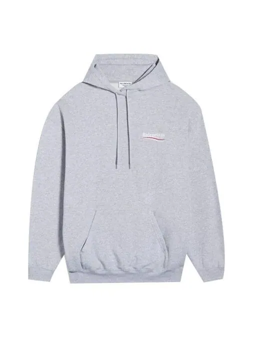 Толстовка political campaign hoodie medium fit 'grey' Balenciaga — изображение 1 из 4, серый