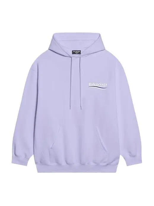 Толстовка political campaign hoodie medium fit 'purple' Balenciaga — изображение 1 из 4, фиолетовый