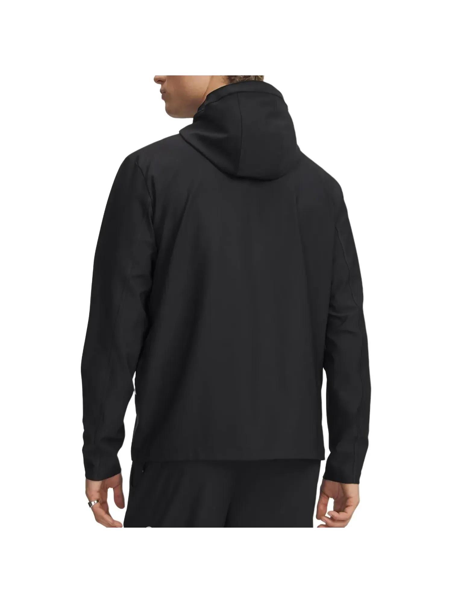 Куртка Under Armour Unstoppable Woven Jacket, цвет «Черный с серебристыми светоотражающими элементами» — изображение 2 из 2