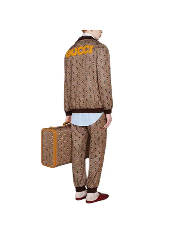 Куртка Gucci x Disney с принтом Микки, мужская — изображение 3 из 4, коричневый