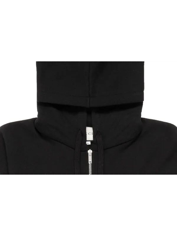 Толстовка Gucci SS20 Back Block Logo, с молнией — изображение 3 из 4, черный