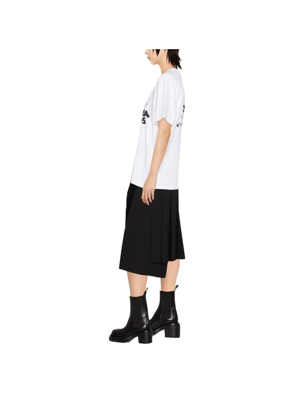 Футболка hand-drawn bb icon t-shirt medium fit 'white' Balenciaga — изображение 4 из 4, белый/черный