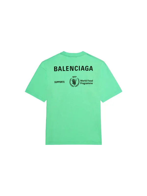 Футболка x wfp t-shirt medium fit 'green' Balenciaga — изображение 2 из 4, зеленый