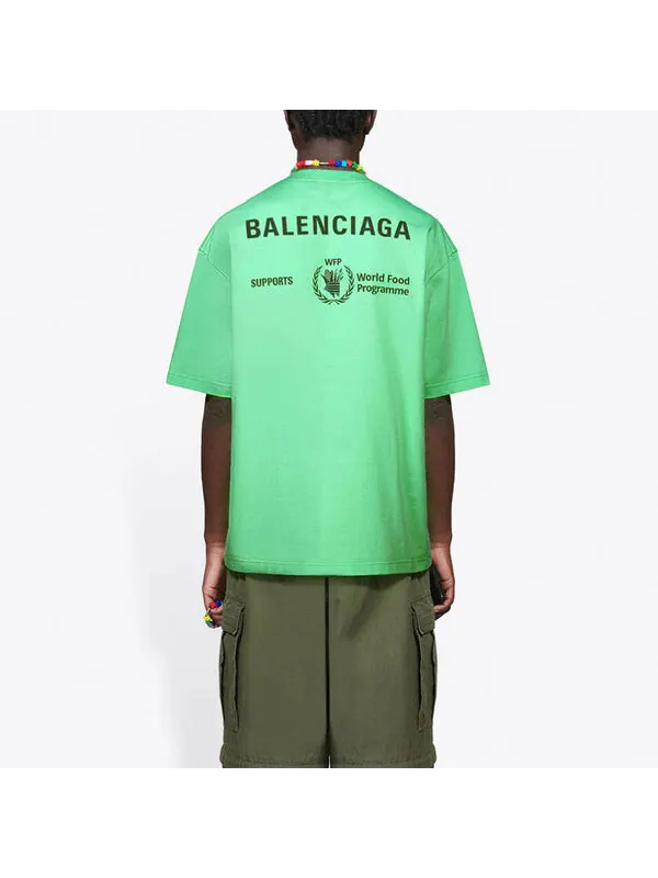 Футболка x wfp t-shirt medium fit 'green' Balenciaga — изображение 4 из 4, зеленый