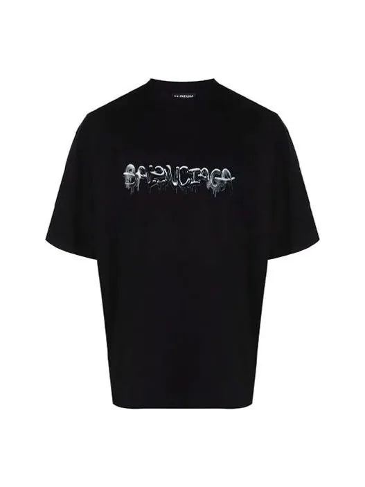 Футболка Balenciaga Slime Logo T-Shirt Medium-Fit 'Black' — изображение 1 из 5, черный