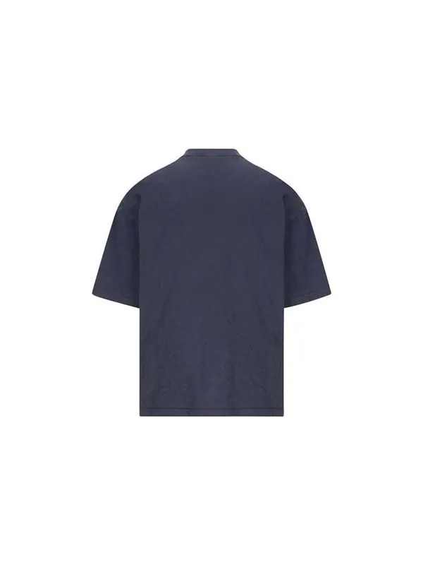 Футболка varsity logo short sleeve t-shirt 'navy' Balenciaga — изображение 2 из 4, темно-синий