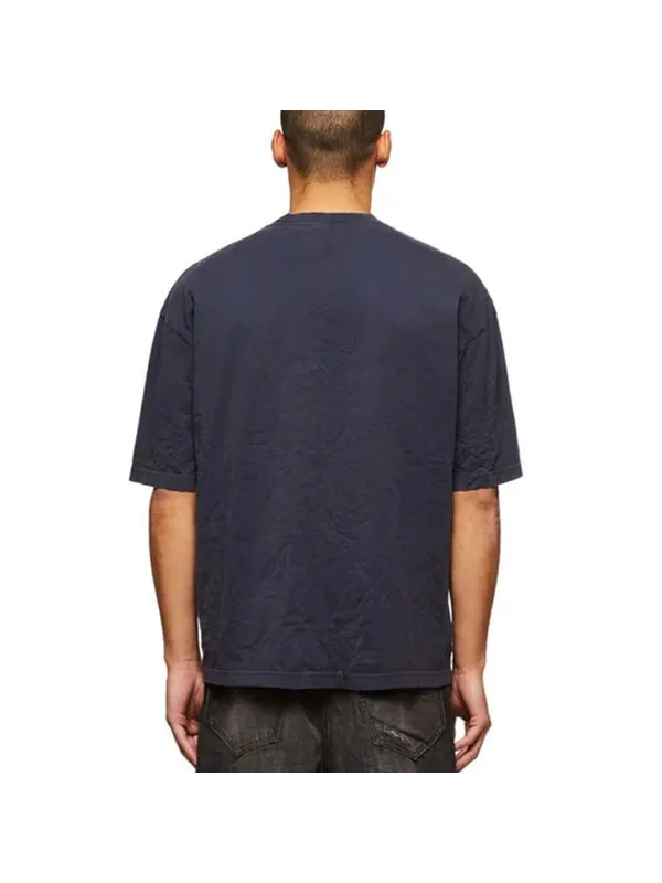 Футболка varsity logo short sleeve t-shirt 'navy' Balenciaga — изображение 4 из 4, темно-синий