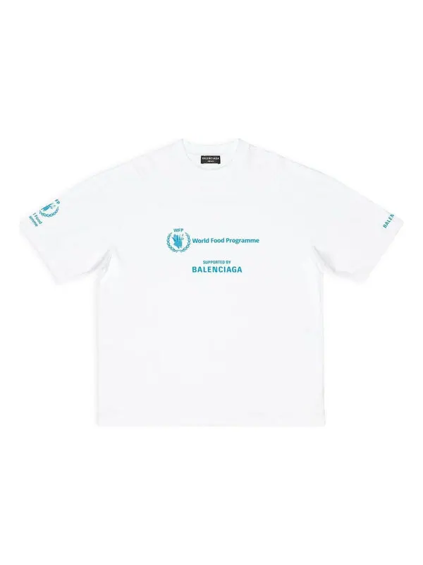 Футболка x wfp t-shirt medium fit 'white' Balenciaga — изображение 1 из 4, белый