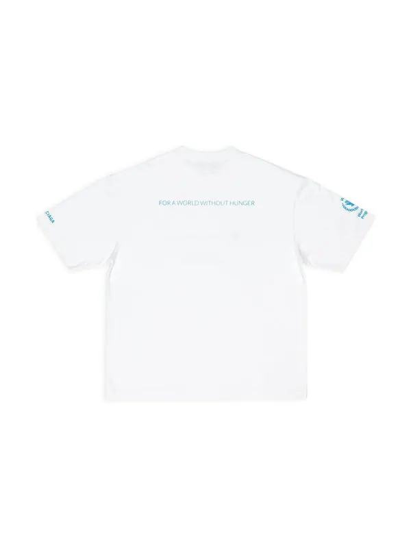 Футболка x wfp t-shirt medium fit 'white' Balenciaga — изображение 2 из 4, белый