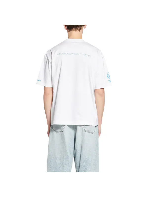 Футболка x wfp t-shirt medium fit 'white' Balenciaga — изображение 4 из 4, белый