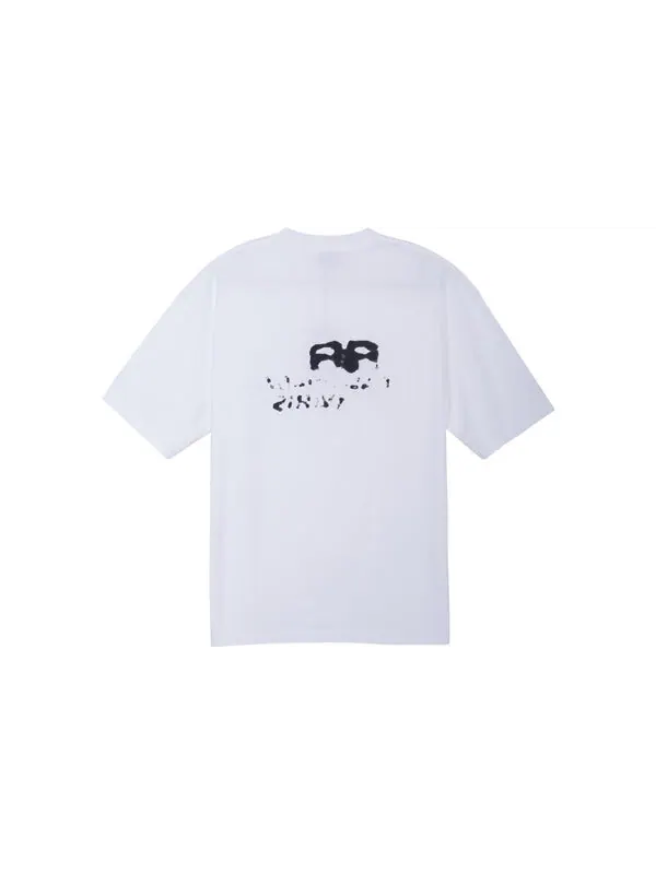 Футболка hand-drawn bb icon t-shirt medium fit 'white black' Balenciaga — изображение 2 из 4, белый/черный