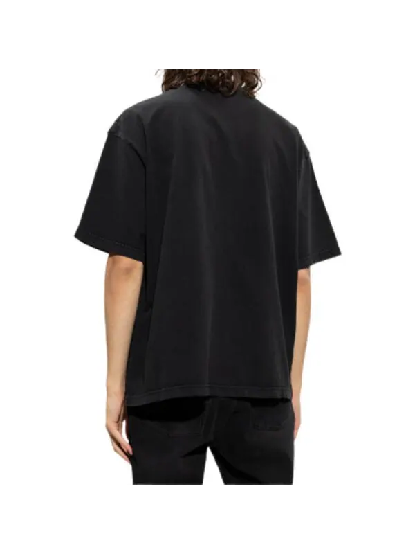 Футболка bb be different t-shirt medium fit 'black' Balenciaga — изображение 4 из 4, черный