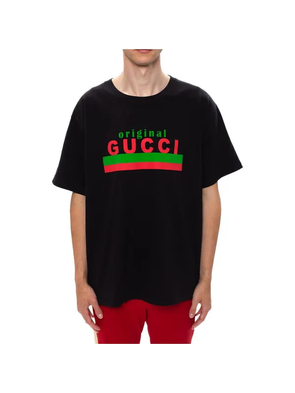 Футболка Gucci Original Print Oversize T-Shirt — изображение 4 из 4, черный