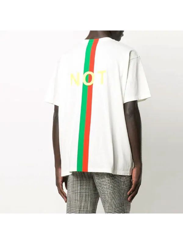 Футболка GUCCI Печать с алфавитом, Короткий рукав — изображение 4 из 4, белый