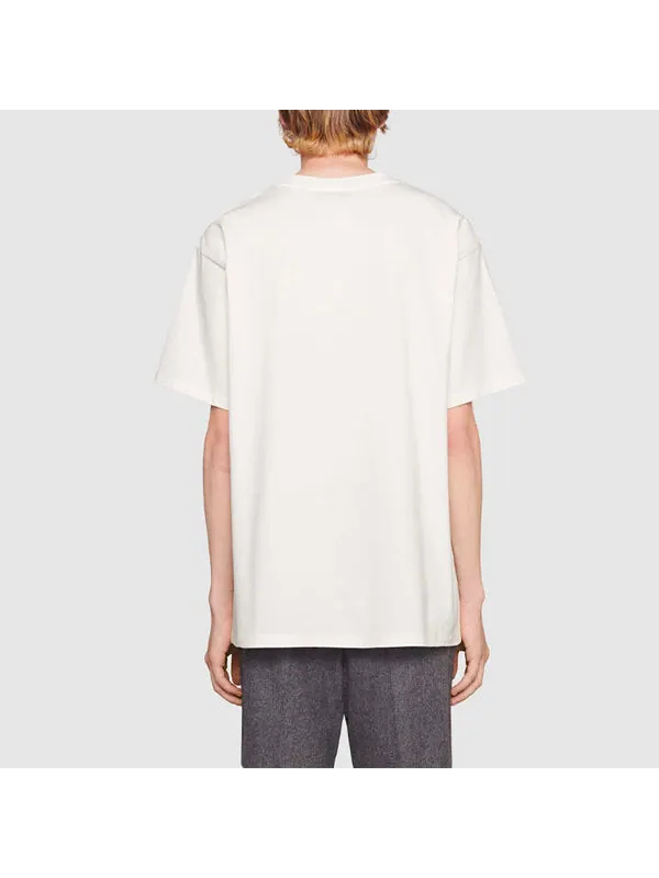 Футболка Gucci x Doraemon Oversized T-shirt White Blue — изображение 4 из 4, белый/синий