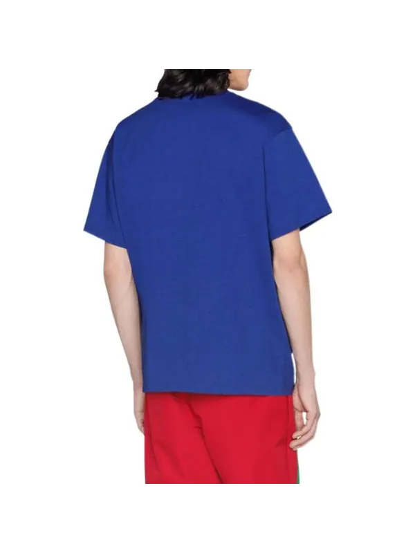 Футболка Gucci x The North Face T-Shirt 'Blue Multi-Color' — изображение 4 из 4, синий/мульти