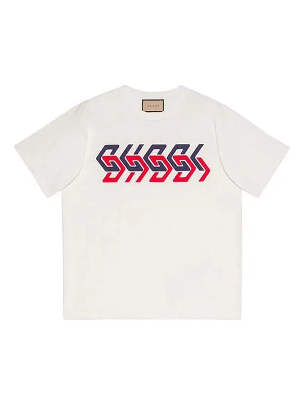 Футболка Gucci Mirror Print — изображение 2 из 4, белый