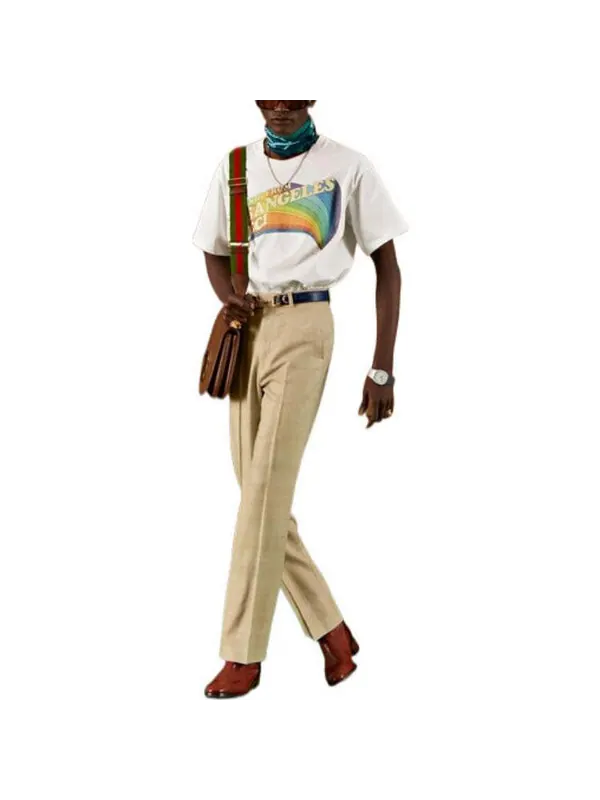 Футболка GUCCI SS22 Love Parade Rainbow Tee 'White' — изображение 2 из 4, белый