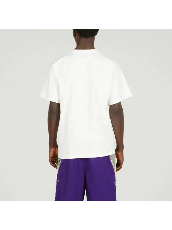 Футболка GUCCI Print Cotton T-shirt 'Off White' — изображение 3 из 4, белый