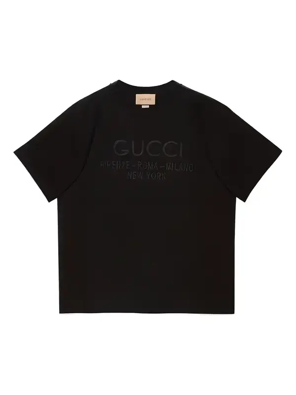 Футболка Gucci Cotton Jersey T-Shirt — изображение 1 из 4, черный