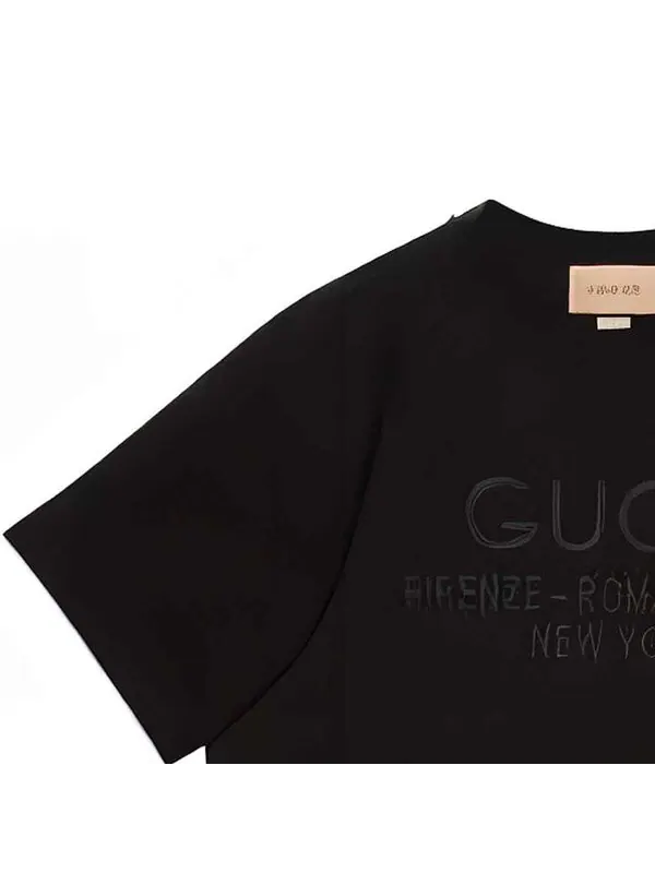 Футболка Gucci Cotton Jersey T-Shirt — изображение 4 из 4, черный