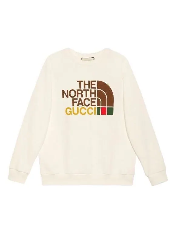 Свитер Gucci x The North Face Cotton, коллаборация — изображение 1 из 4, бежевый