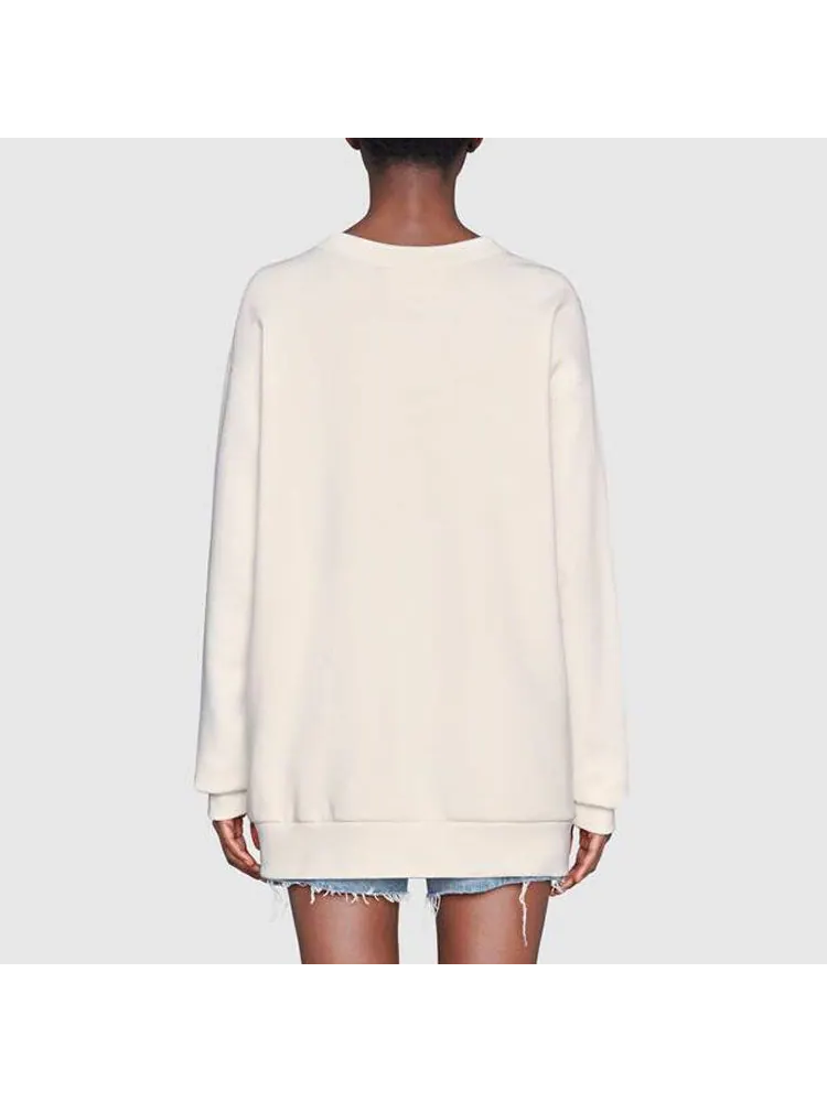 Свитер Gucci Bananya Sweatshirt, стиль High Street — изображение 4 из 4, белый