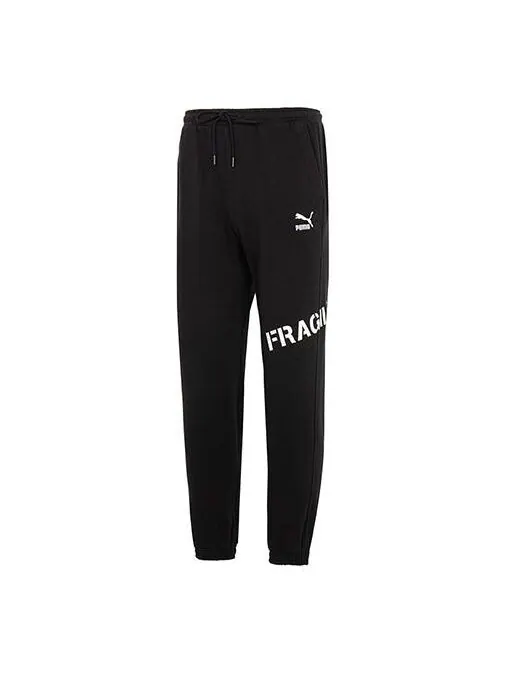 Брюки classics heavy duty sweatpants 'black' Puma — изображение 1 из 4, черный