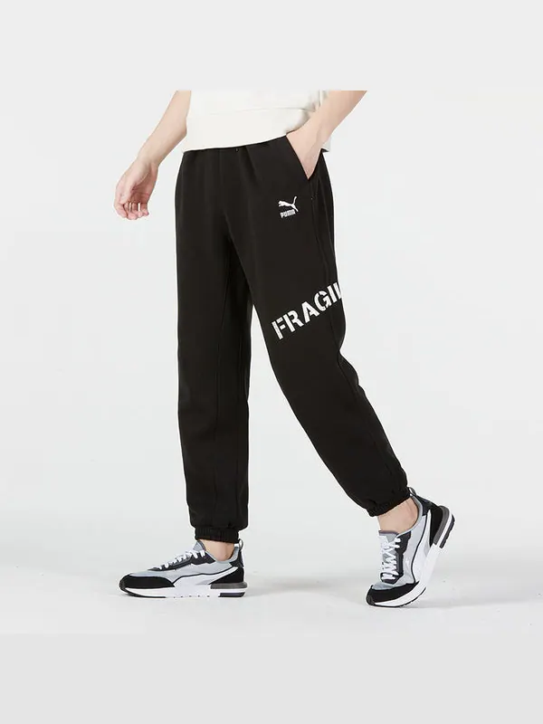 Брюки classics heavy duty sweatpants 'black' Puma — изображение 3 из 4, черный