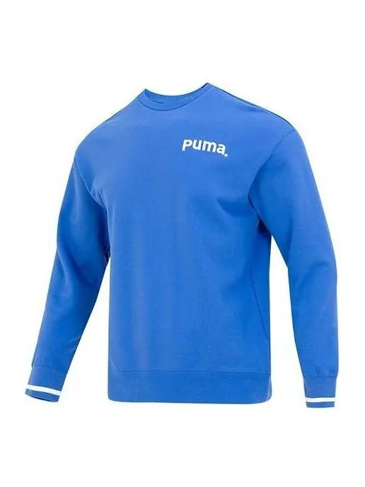 Свитер team crew tr logo sweater 'blue' Puma