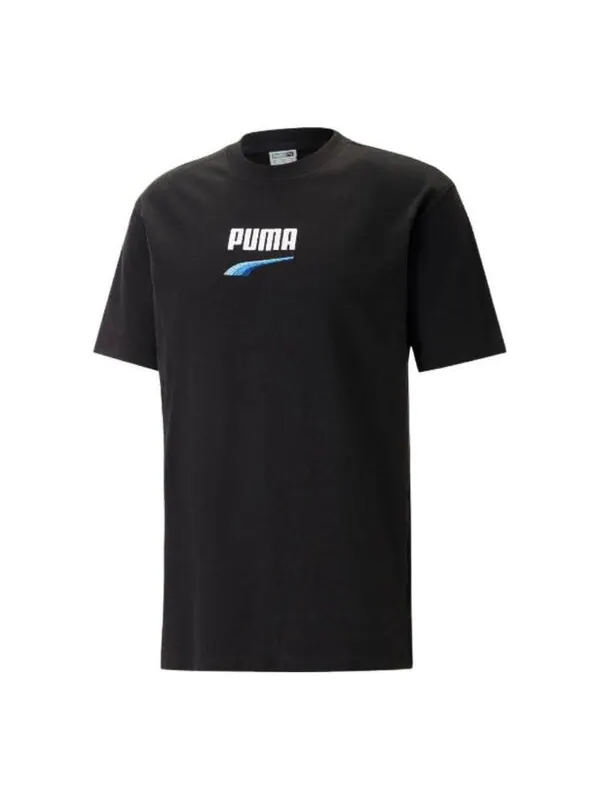 Футболка solid regular shirts 'black' Puma — изображение 1 из 4, черный