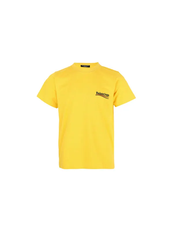 Футболка political campaign t-shirt large fit 'yellow' Balenciaga — изображение 2 из 4, желтый