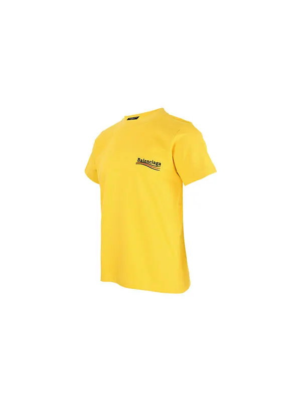 Футболка political campaign t-shirt large fit 'yellow' Balenciaga — изображение 3 из 4, желтый